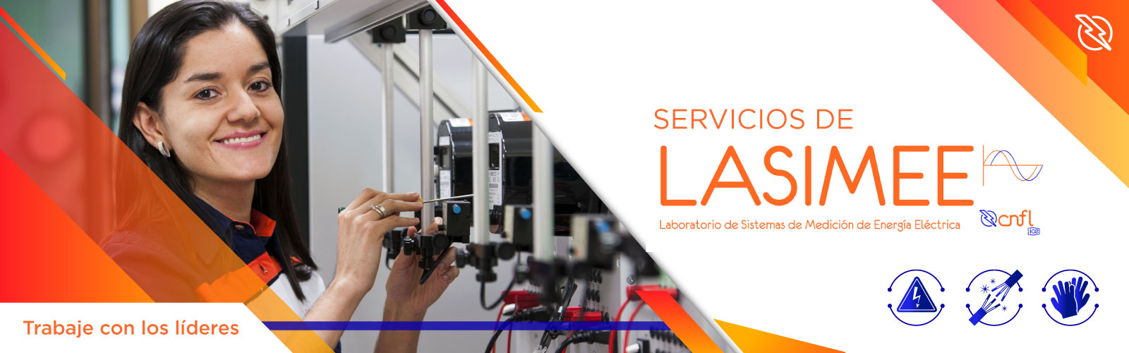 Imagen de una mujer jóven promocionando los servicios de LASIMEE