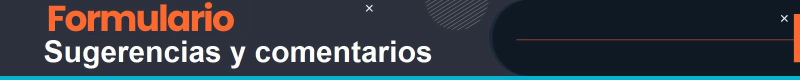 Imagen con el texto Formulario Sugerencias y comentarios