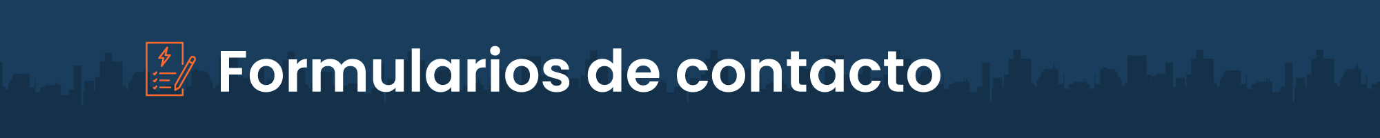 Formularios de contacto