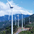 Fotografía de torres eólicas que representan acciones ambientales