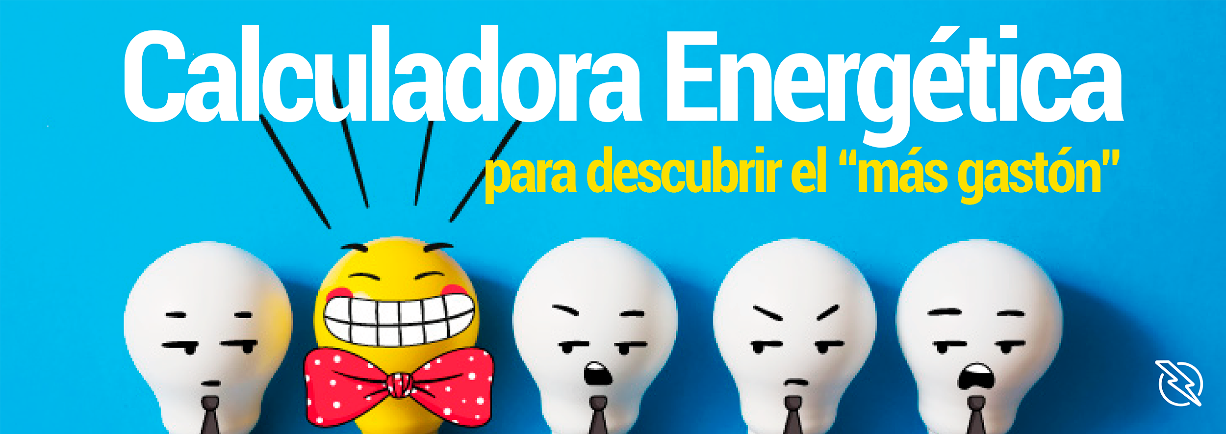 Imagen con el texto: Calculadora Energética.  A un lado se muestra una calculadora y unos apuntes.