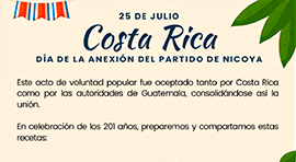 Afiche Día de la Anexión del Partido de Nicoya, 25 de julio