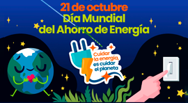 Afiche 21 de octubre Día Mundial del Ahorro de Energía