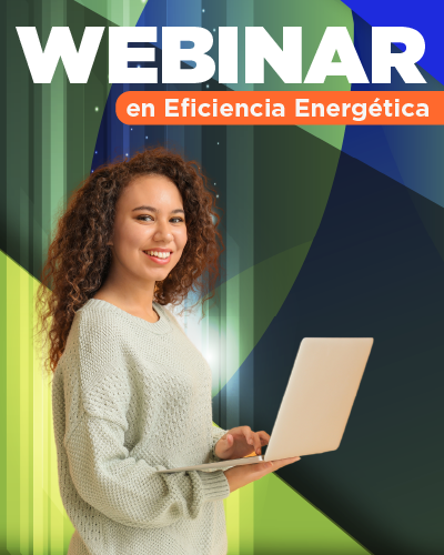 Afiche Webinar en Eficiencia Energética