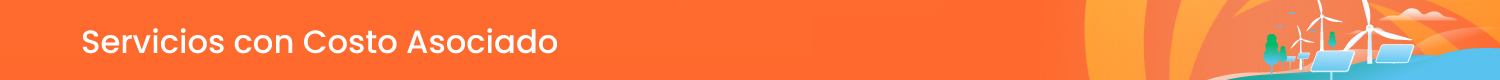 Servicios con costo asociado