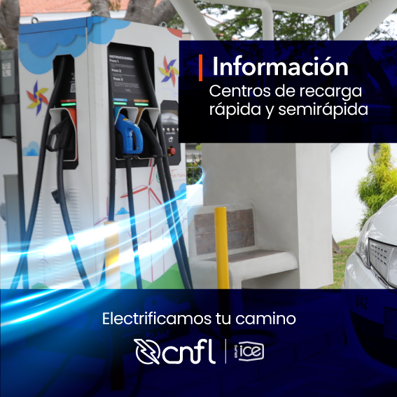 Información Centros de recarga rápida y semirápida