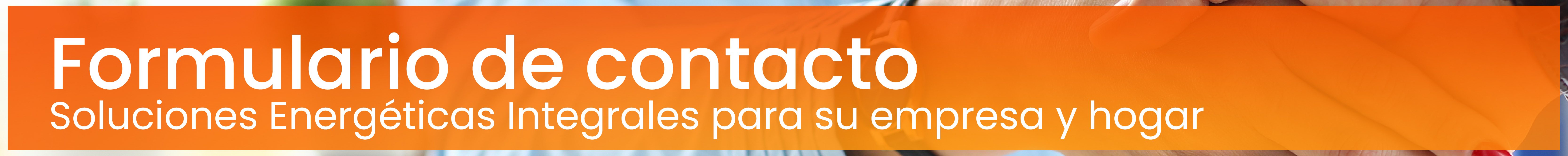 Formulario Soluciones Energéticas Integrales