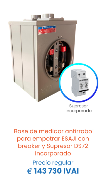 Base de medidor Antirrobo para empotrar marca ESAJI