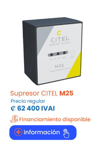 Supresores marca CITEL: Modelo M25