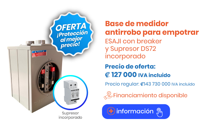 Base de medidor Antirrobo para empotrar marca ESAJI