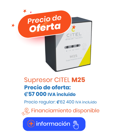 Supresores marca CITEL: Modelo M25