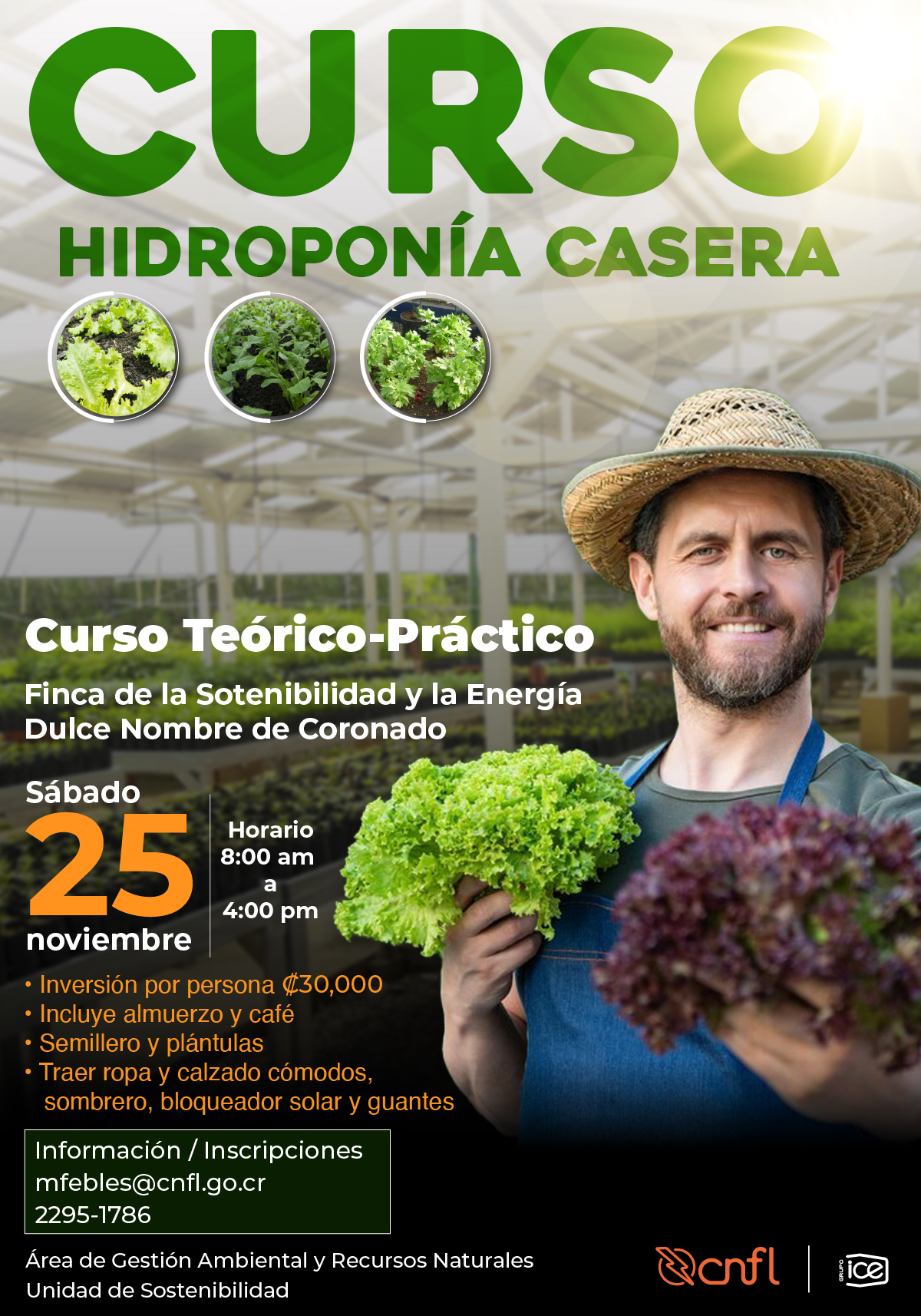 Curso de Hidroponía Casera noviembre 2023