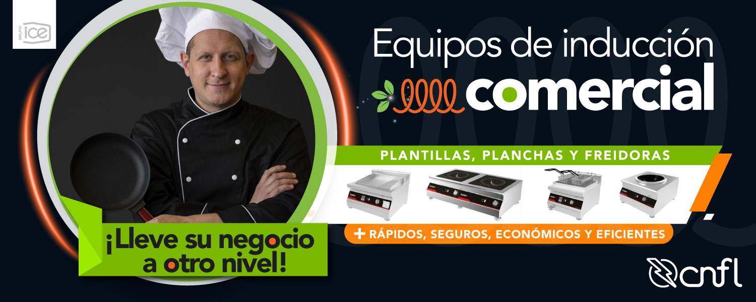 Equipos de Inducción Comercial Imagen de una joven chef mujer sonriendo con equipos nuevos de inducción