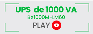 Video UPS de 1000 VA BX1000M-LM60