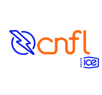 CNFL recibe reconocimiento por quinto año consecutivo como una empresa Carbono Neutral Imagen de logo de la CNFL, rayo hacia la derecha en color azul, letras CNFL en naranja y letras GRUPO ICE en azul