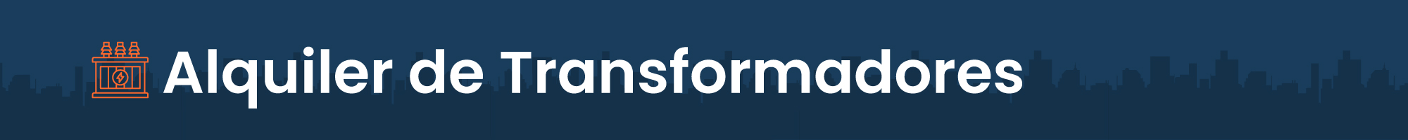 Alquiler de Transformadores