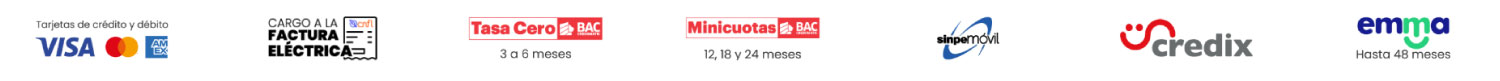 Opciones de pago de Tienda CNFL