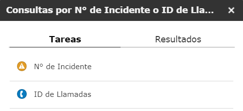 Opciones de selección