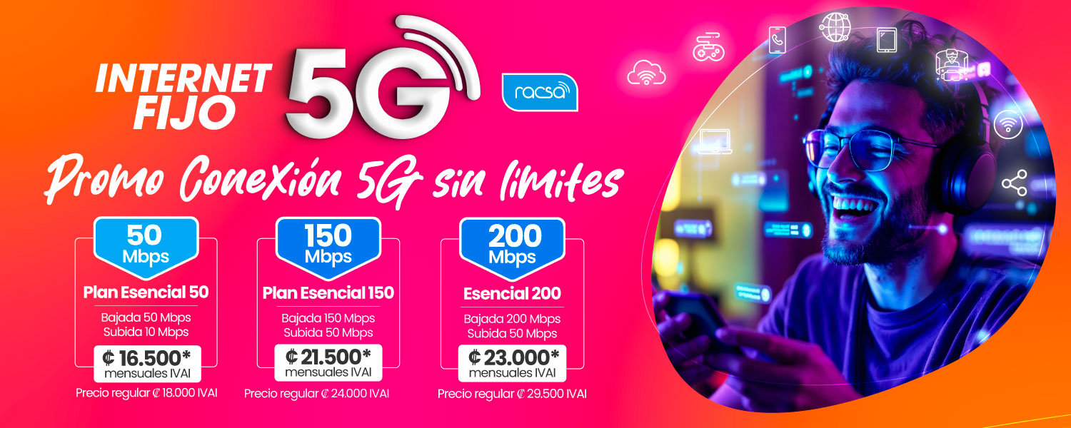 Imagen promocionando Internet fijo 5G