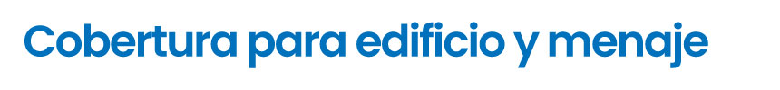 Título Cobertura para edificio y menaje