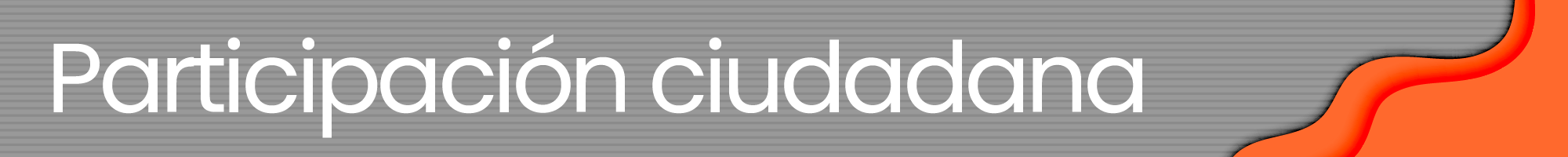 Participación ciudadana